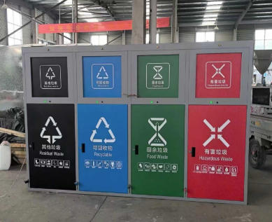 鋼制四分類垃圾桶：鍍鋅工藝賦能環(huán)保基礎(chǔ)建設(shè)，實(shí)用主義引領(lǐng)分類新潮流