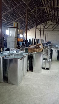 鐵垃圾桶果皮箱生產線